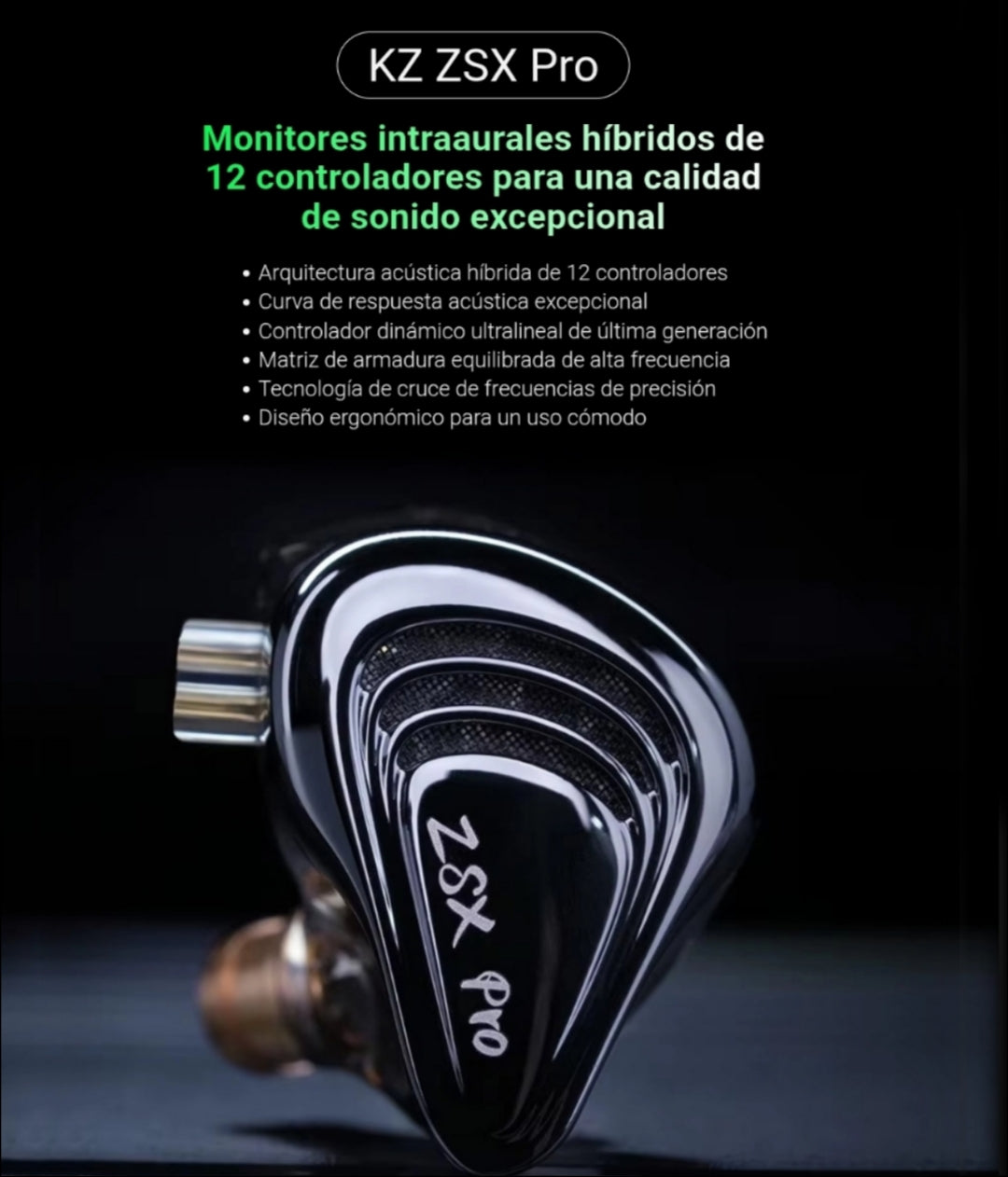 KZ ZSX PRO (6 vias-12 Drivers)